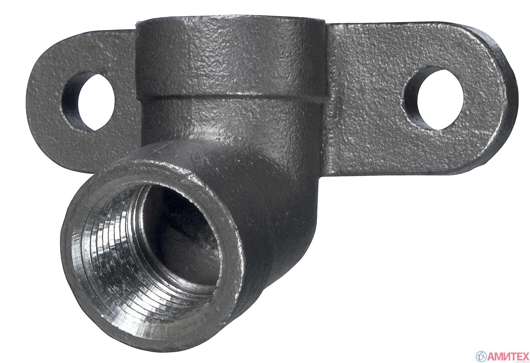 Держатель для ниппельной поилки нержавеющая сталь 1/2“-1/2“, угол 15°