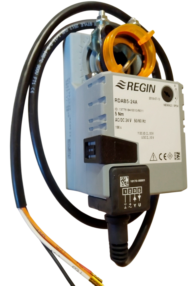 Привод заслонки REGIN RDAB5-24A 5 Нм без возвратной пружины