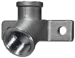 Крепление для ниппельной поилки нержавеющая сталь 1/2“-3/4“, угол 30°