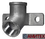 Держатель поилки 3/4" - 3/4" 30⁰ из нерж. стал