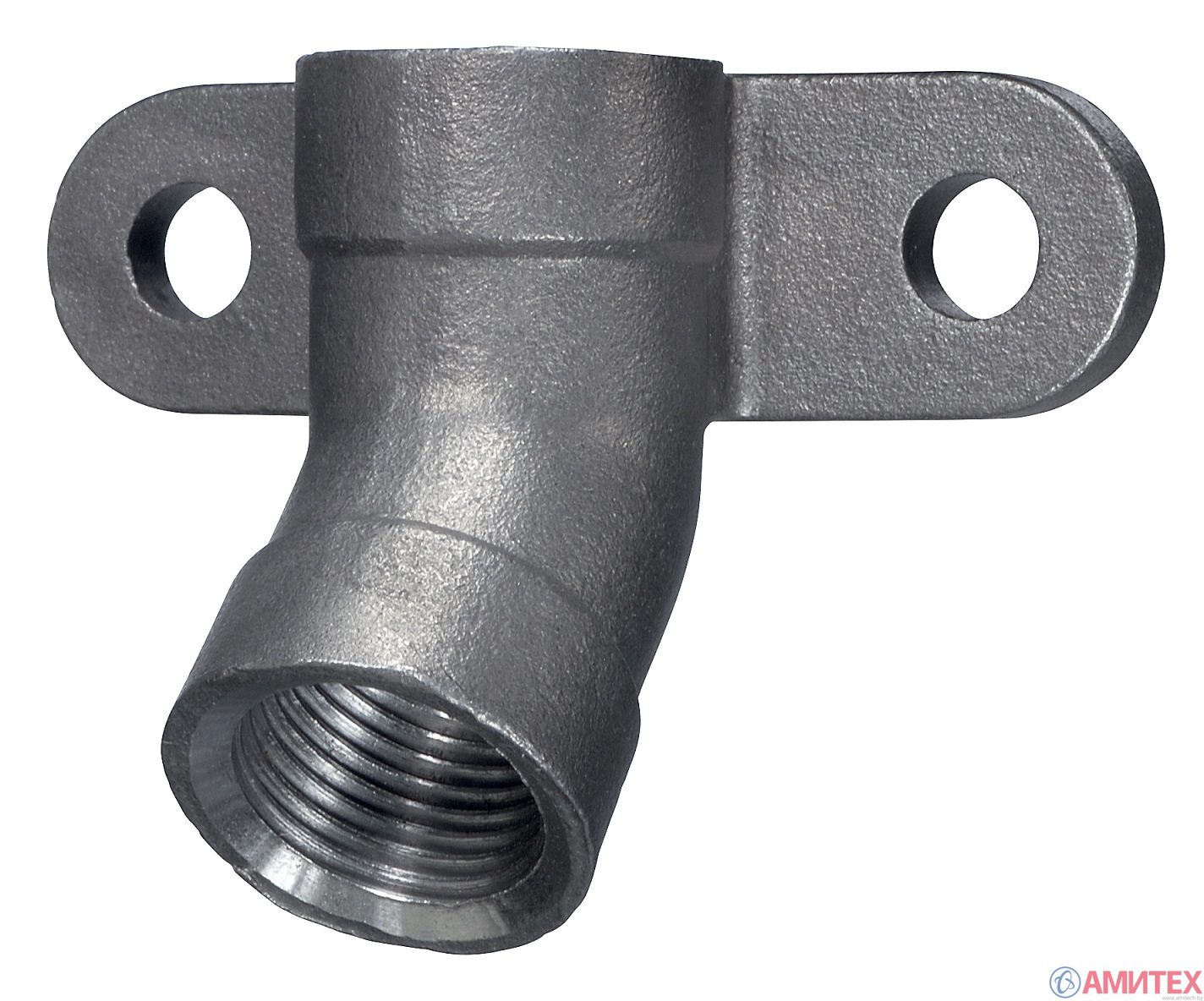 Держатель поилки 1/2" - 1/2" 45⁰ из нерж. стали 