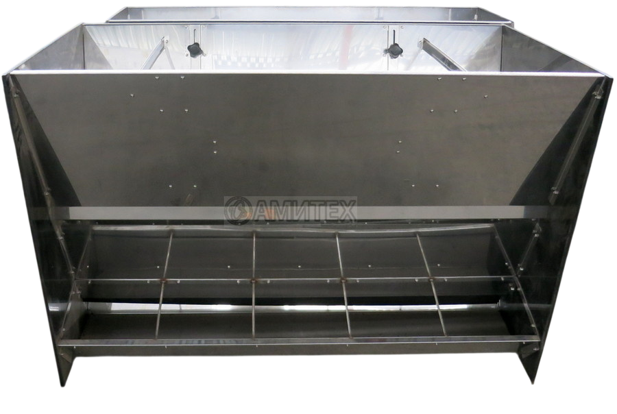 Кормовой аппарат ящичного типа для свиней 1200*600*750